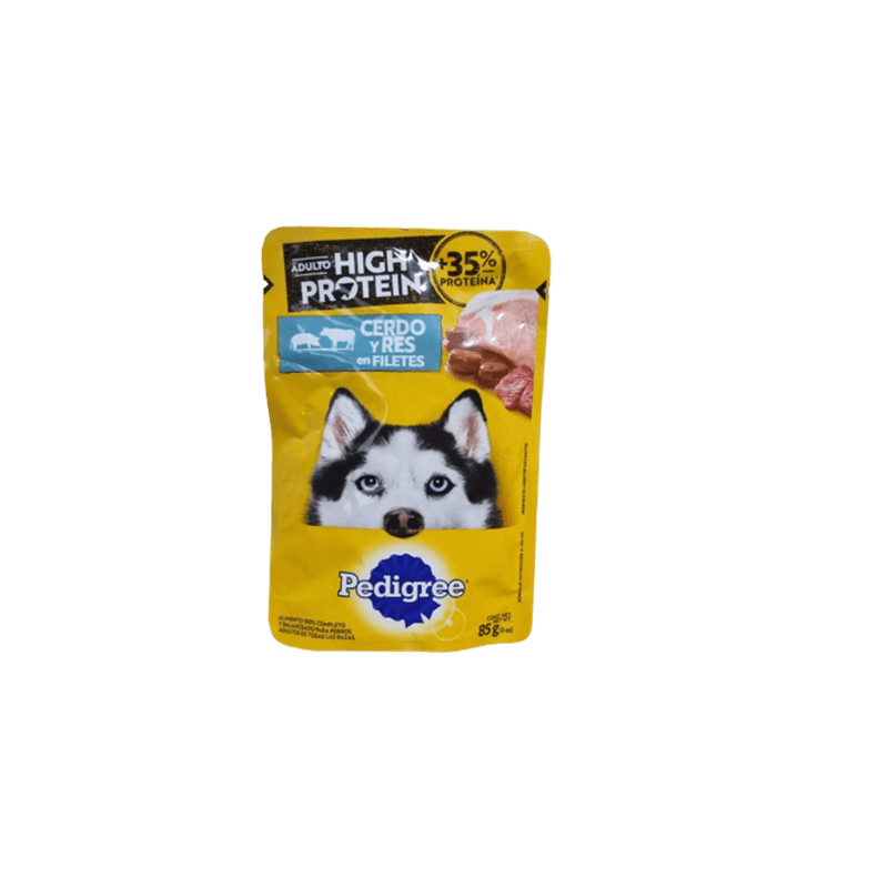 PEDIGRE-POUCHE-HIGH-PROTEINE-CERDO-RES