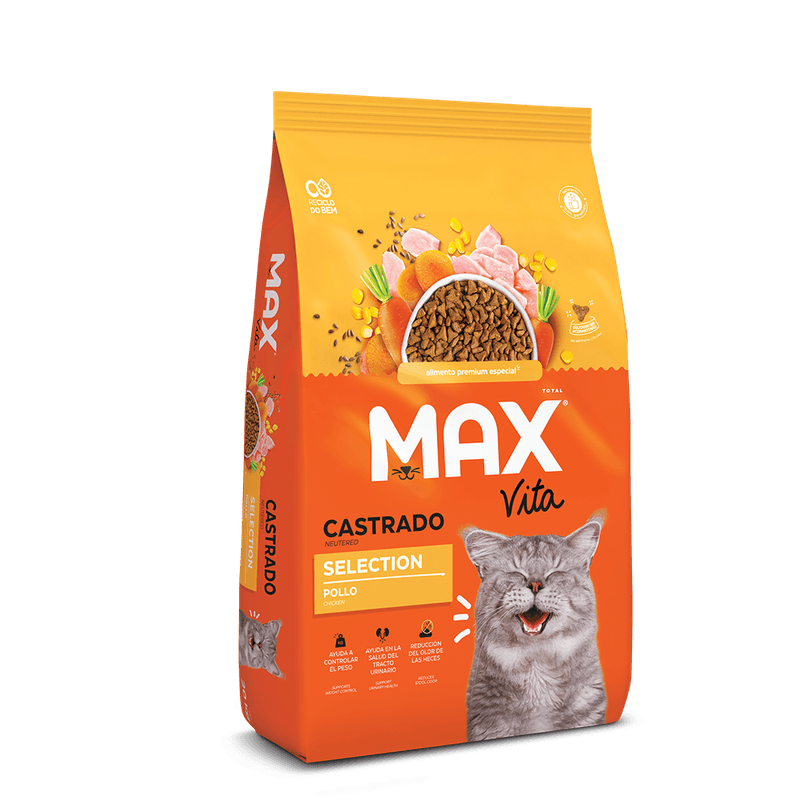 ComidaParaGatoMaxVitaAdultoCastradoSelectionPollo1KG