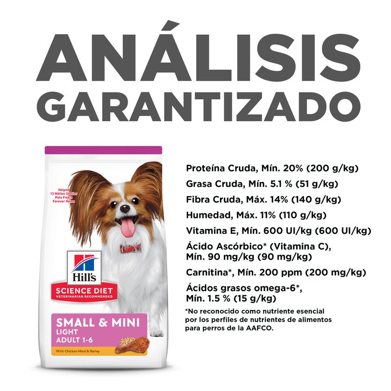 ComidaParaPerroHillsSMAdultoLightRazasMiniPollo15_5LB-5